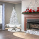 6' Lighted Musical Snowing Artificial Tinsel Christmas Tree, White LED Lights - Image 3