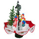 30" Musical Lighted Snowing Snowman Family in Umbrella Base Christmas Decoration - Image 3