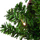 6' Green and Red Musical Lighted Snowing Artificial Christmas Tree, White LED Lights - Image 4