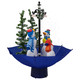 330" Lighted Musical Snowing Snowman Family in Umbrella Base Christmas Decoration - Image 4