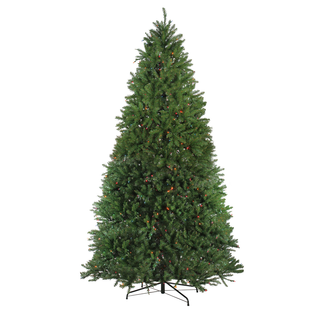 10′ Pre-Lit Full Northern Pine Artificial Christmas Tree, Multi Lights